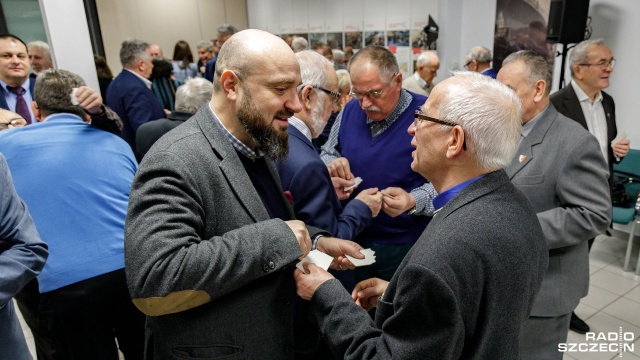 Fot. Robert Stachnik [Radio Szczecin] Działacze opozycji antykomunistycznej spotkali się na opłatku [DUŻO ZDJĘĆ]