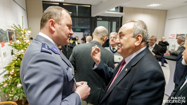 Fot. Robert Stachnik [Radio Szczecin] Działacze opozycji antykomunistycznej spotkali się na opłatku [DUŻO ZDJĘĆ]