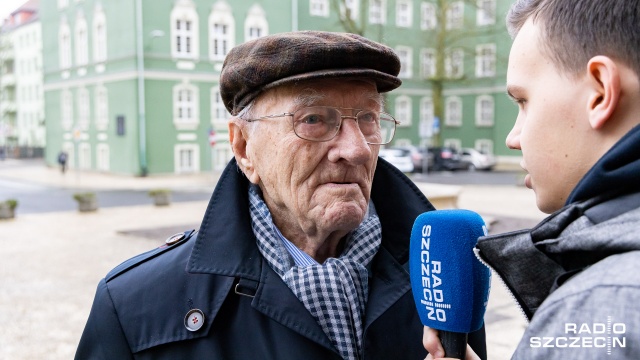Fot. Robert Stachnik [Radio Szczecin] Były szkoleniowiec Pogoni Szczecin świętuje 100. urodziny [ZDJĘCIA]