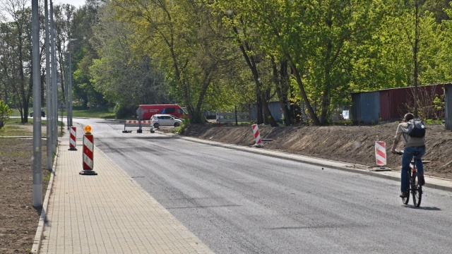 Ulica Twardowskiego. Fot. UM Szczecin Ulice przy stadionie w Szczecinie wciąż w remoncie [ZDJĘCIA]