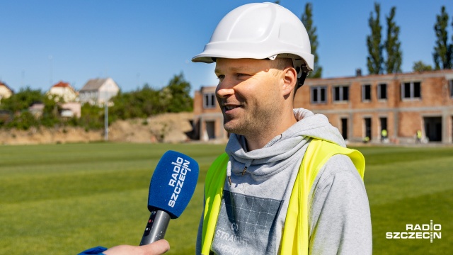 Fot. Robert Stachnik [Radio Szczecin] Nowy stadion dla piłkarek Olimpii na półmetku [WIDEO, DUŻO ZDJĘĆ]