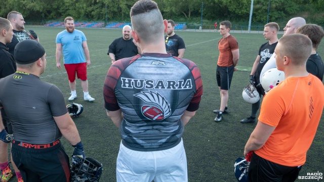 Fot. Maciej Papke [Radio Szczecin] Futbol amerykański wraca po pandemicznej przerwie [WIDEO, ZDJĘCIA]