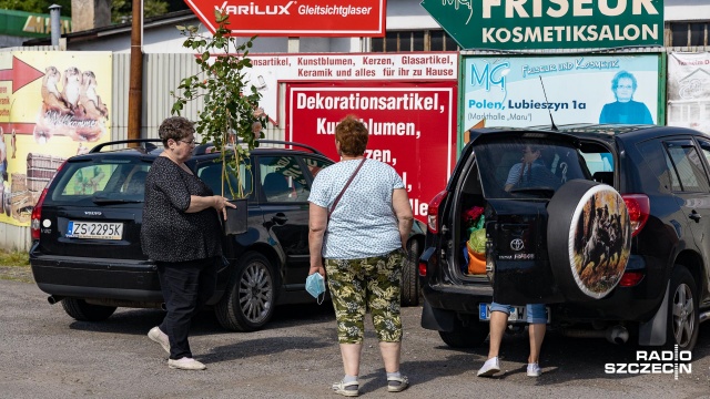 Fot. Robert Stachnik [Radio Szczecin] Przygraniczne targowiska szykują się na oblężenie [DUŻO ZDJĘĆ]