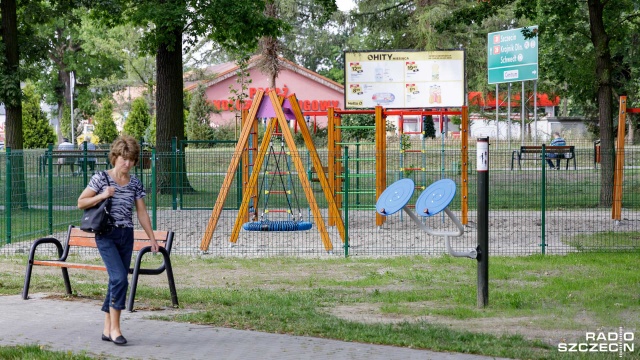 Otwarte strefy aktywności powstają dzięki dofinansowaniu Ministerstwa Sportu. Fot. Robert Stachnik [Radio Szczecin] Nowe strefy aktywności w Chojnie [ZDJĘCIA]