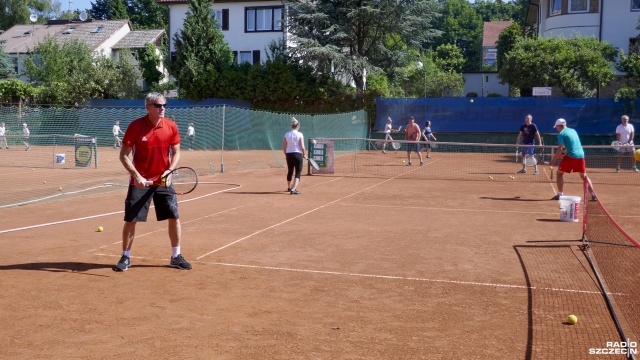 Fot. Maciej Papke [Radio Szczecin] Family Tenis na kortach przy Wojska Polskiego [WIDEO, ZDJĘCIA]