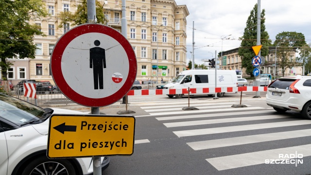 Fot. Robert Stachnik [Radio Szczecin] Od soboty plac Szarych Szeregów znowu przejezdny [ZDJĘCIA]