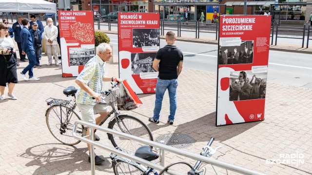 Fot. Robert Stachnik [Radio Szczecin] "Tu się rodziła Solidarność." Niezwykła wystawa w centrum Stargardu [WIDEO, ZDJĘCIA]