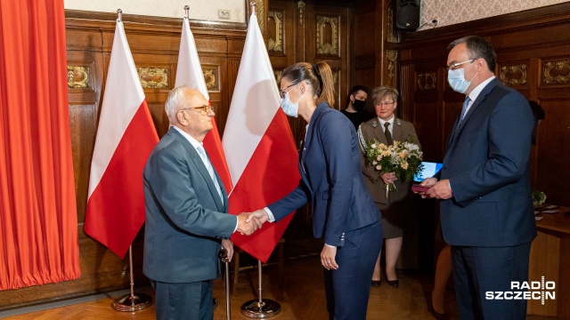 Fot. Robert Stachnik [Radio Szczecin] Leśnicy z regionu nagrodzeni przez Prezydenta RP [ZDJĘCIA]