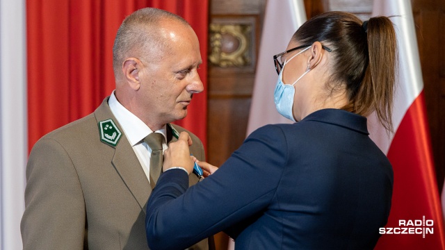 Fot. Robert Stachnik [Radio Szczecin] Leśnicy z regionu nagrodzeni przez Prezydenta RP [ZDJĘCIA]