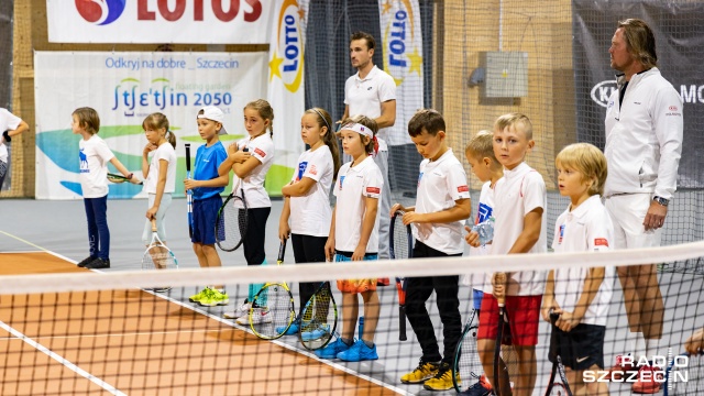 Fot. Robert Stachnik [Radio Szczecin] "Tenis mnie fantazjuje" na kortach przy al. Wojska Polskiego [WIDEO, ZDJĘCIA]
