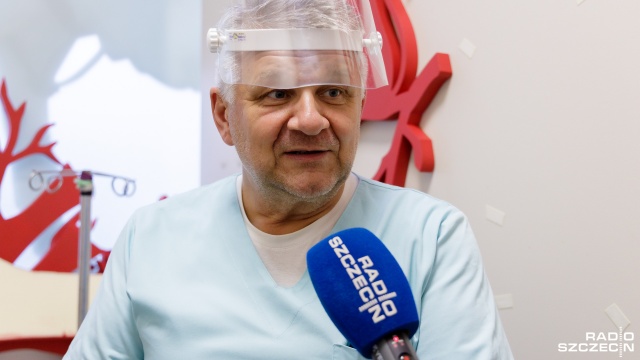 Fot. Robert Stachnik [Radio Szczecin] Wilk pacjentem przychodni weterynaryjnej w Szczecinie [ZDJĘCIA]