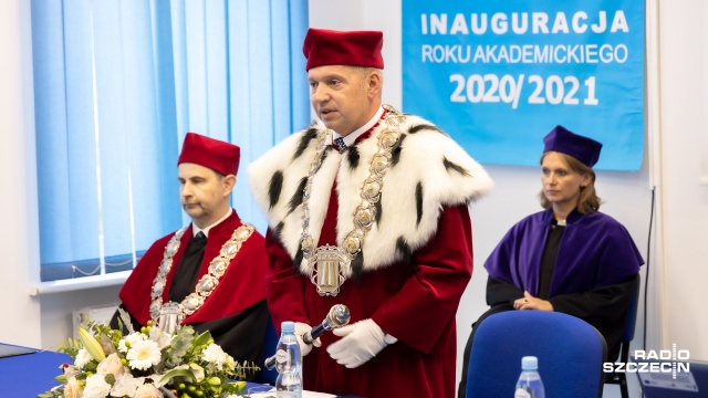 Fot. Robert Stachnik [Radio Szczecin] Inauguracja nowego roku akademickiego inna niż zwykle [ZDJĘCIA]