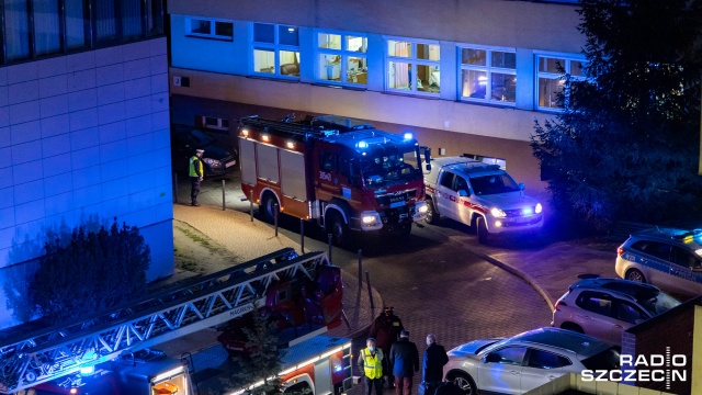 Fot. Robert Stachnik [Radio Szczecin] Pożar w szpitalu na Pomorzanach. Dwie osoby nie żyją [WIDEO, ZDJĘCIA]