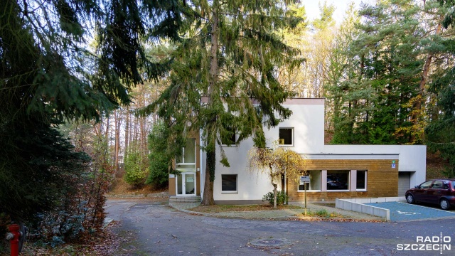 Fot. Robert Stachnik [Radio Szczecin] Nowa siedziba Wolińskiego Parku Narodowego prawie gotowa