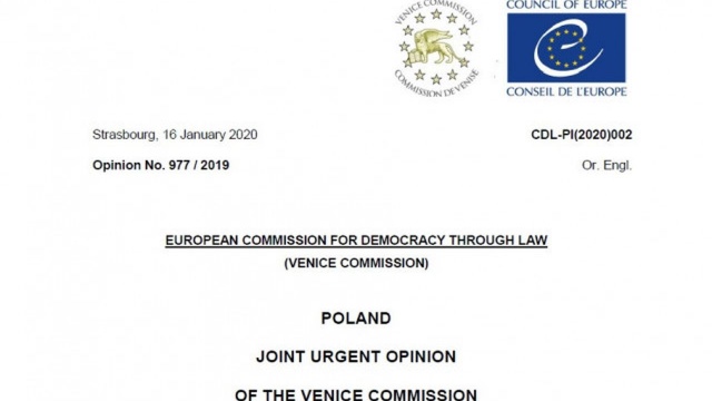 Komisja Wenecka wydała opinię w sprawie nowelizacji ustaw dotyczących polskiego wymiaru sprawiedliwości. Wnioskował o nią marszałek Senatu Tomasz Grodzki.