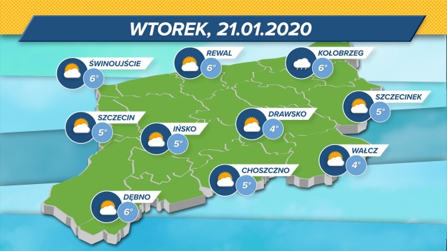 Wciąż ciepło, jak na drugą połowę stycznia. W środę nawet 8 stopni Celsjusza. Będzie też więcej słońca.