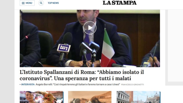 W szpitalu w Rzymie wyizolowano koronawirusa