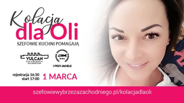 Charytatywna konsumpcja - wszystko po to, by pomóc Oli ze Szczecina chorej na glejaka wielopostaciowego. Pomimo trzech operacji nadal nie udało się usunąć guza w całości. Nadzieję niesie kosztowny zabieg.