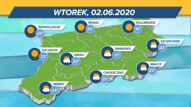 Temperatury w regionie oscylują w granicach 16-24 stopni Celsjusza.