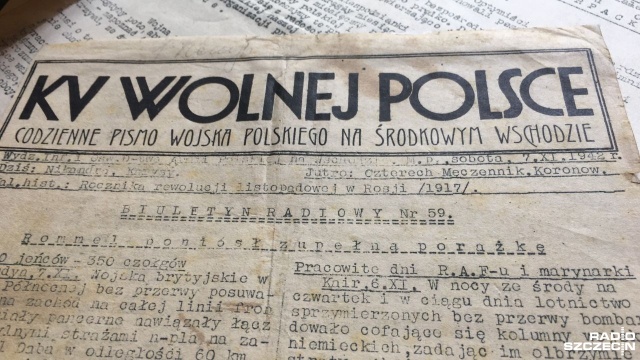 Unikalne gazetki wydawane dla żołnierzy, którzy tworzyli polskie jednostki na Środkowym Wschodzie podczas drugiej wojny światowej trafił do Muzeum Polskiego Szczecina.
