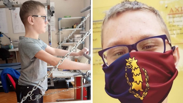 14 letni chłopiec od najmłodszych lat walczy z nowotworem układu nerwowego. Bartek po jednej z operacji stracił czucie od pasa w dół.