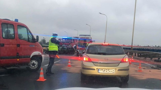 Cztery osoby zostały poszkodowane w wypadku, do którego doszło na Trasie Zamkowej w Szczecinie.
