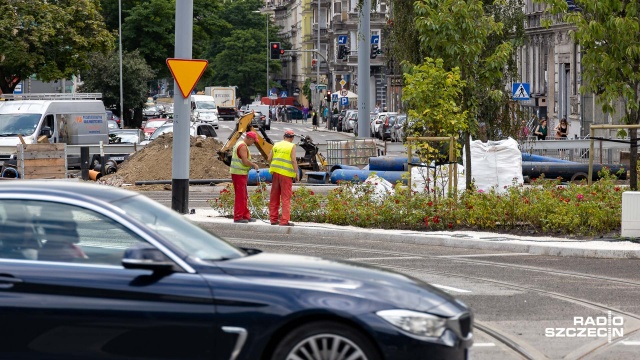 Główne prace związane z modernizacją układu torowego na Placu Szarych Szeregów w Szczecinie już się kończą.