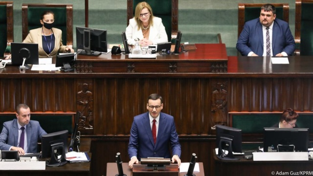 Premier Mateusz Morawiecki przedstawił w Sejmie informację na temat porozumienia, podpisanego podczas nadzwyczajnego szczytu Rady Europejskiej.