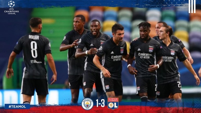 Piłkarze Olympique Lyon awansowali do półfinału Ligi Mistrzów. W spotkaniu ćwierćfinałowym w Lizbonie, gdzie rozgrywany jest finałowy turniej, pokonali Manchester City 3:1 (1:0).