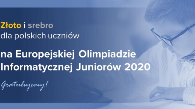 Złoty i srebrny medal zdobyli polscy uczniowie na Europejskiej Olimpiadzie Informatycznej Juniorów.