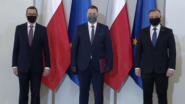 Uroczystość w Pałacu Prezydenckim odbyła się z zachowaniem odpowiedniego reżimu sanitarnego.