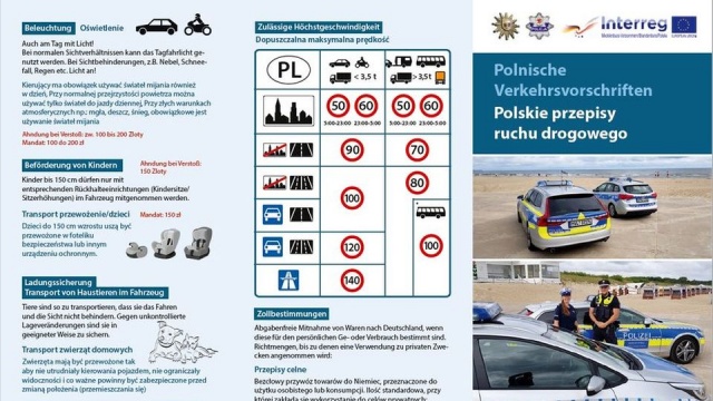Polska policja będzie uczyć niemieckich kierowców przepisów drogowych obowiązujących w naszym kraju.
