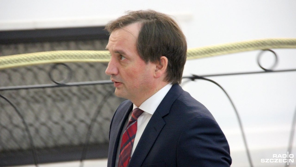 Ziobro dodał, że jest oburzony zachowaniem polskiej opozycji. Fot. Piotr Kołodziejski [Radio Szczecin]