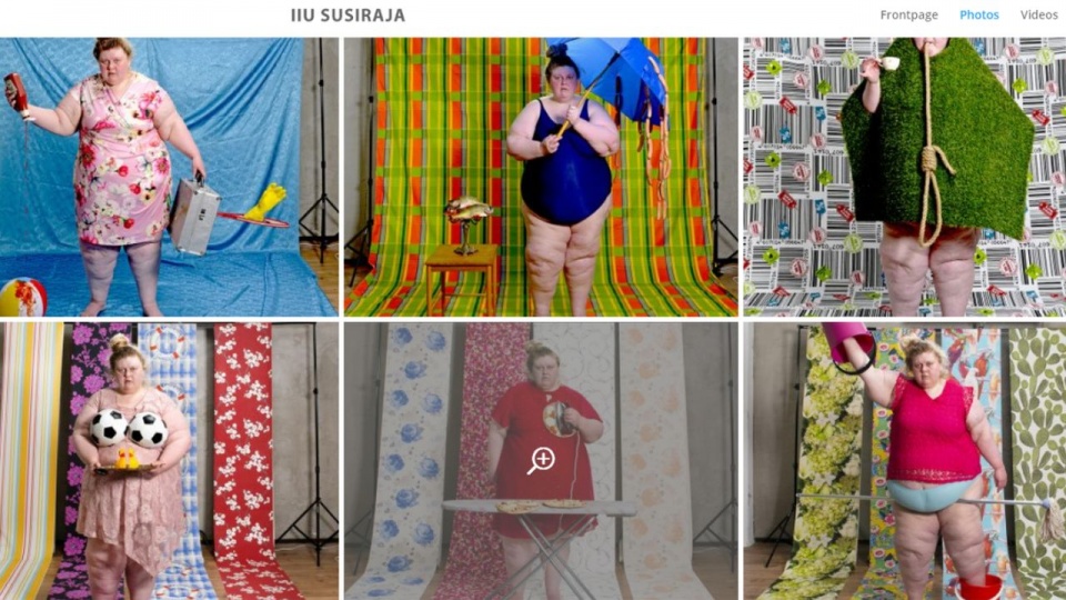Screen ze strony internetowej artystki. źródło: iiususiraja.com/photos/