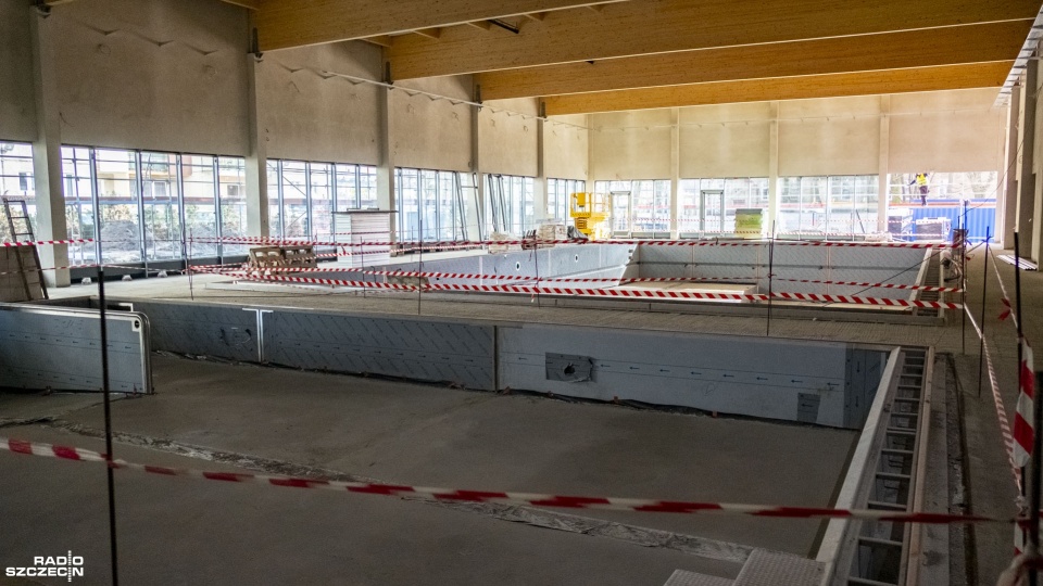 Centrum Edukacji Zawodowej i Turystyki powstaje przy ul. Gdyńskiej w Świnoujściu. Fot. Wojciech Ochrymiuk [Radio Szczecin]