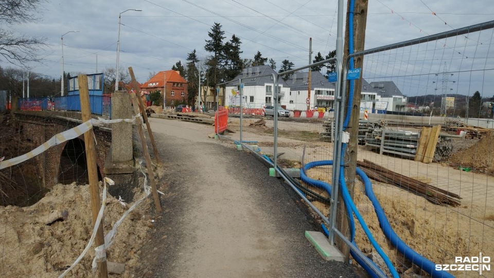 Budowa Węzła Łękno - etap kolejny. Fot. Marek Borowiec [Radio Szczecin]
