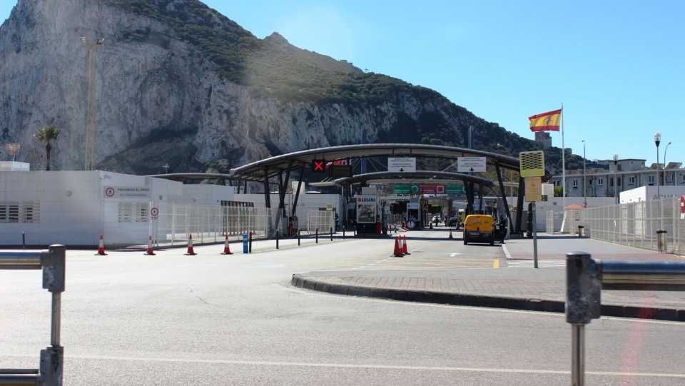Puste przejście graniczne z Gibraltarem. Fot. Archiwum prywatne