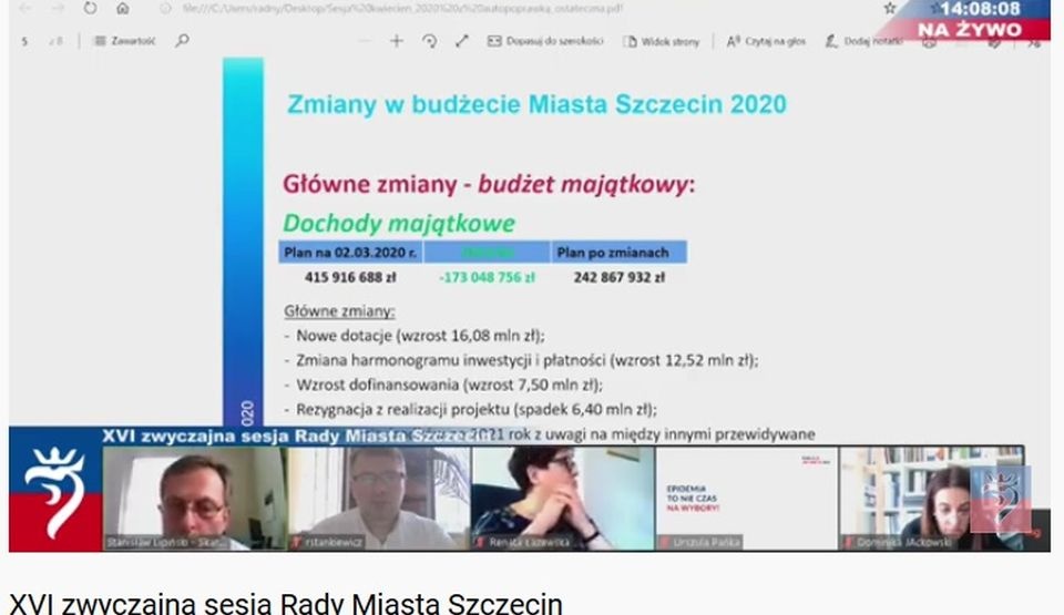 Fot. www.youtube.com/Rada Miasta Szczecin