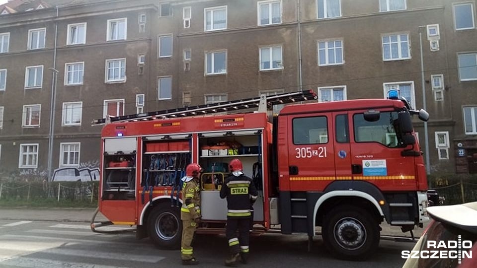 Do zdarzenia doszło w budynku przy ulicy Orzeszkowej. Fot. Jarosław Gowin [Radio Szczecin]