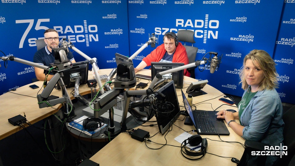 O zmianach w audycji "Aktywna Sobota" mówił Marcin Paprocki ze stowarzyszenia K2 Partners, dyrektor biegu. Fot. Robert Stachnik [Radio Szczecin]