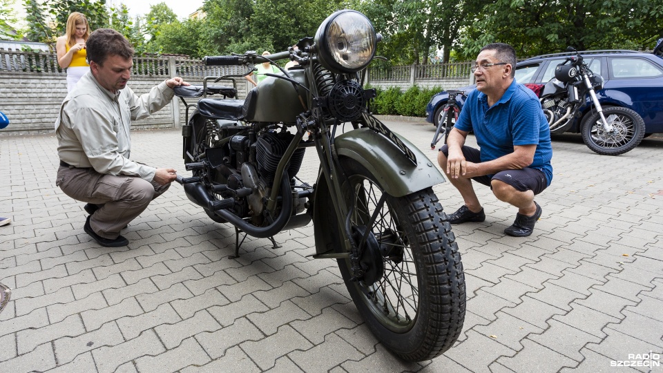 Zabytkowy motocykl Sokół 600 trafił do jednego ze szczecińskich warsztatów na renowację. Fot. Mateusz Papke [Radio Szczecin]