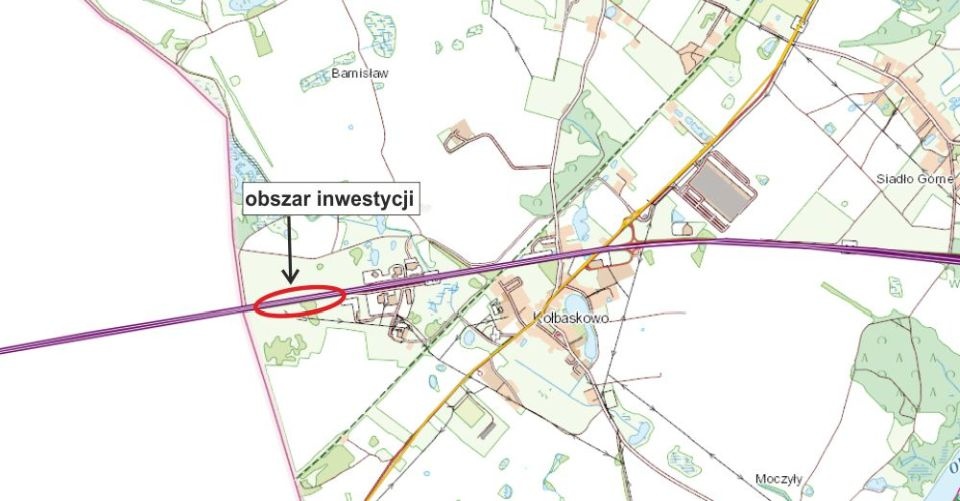 Granica A6 - lokalizacja inwestycji. Fot. GDDKiA