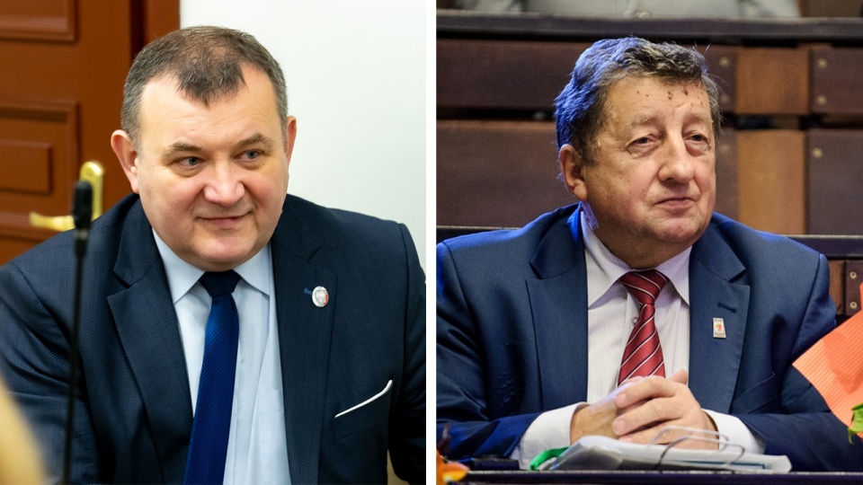 Senator Stanisław Gawłowski (na zdj. z lewej) twierdzi, że podobnie jak on, burmistrz Polic Władysław Diakun stał się „ofiarą nagonki PiS”. Fot. Radio Szczecin