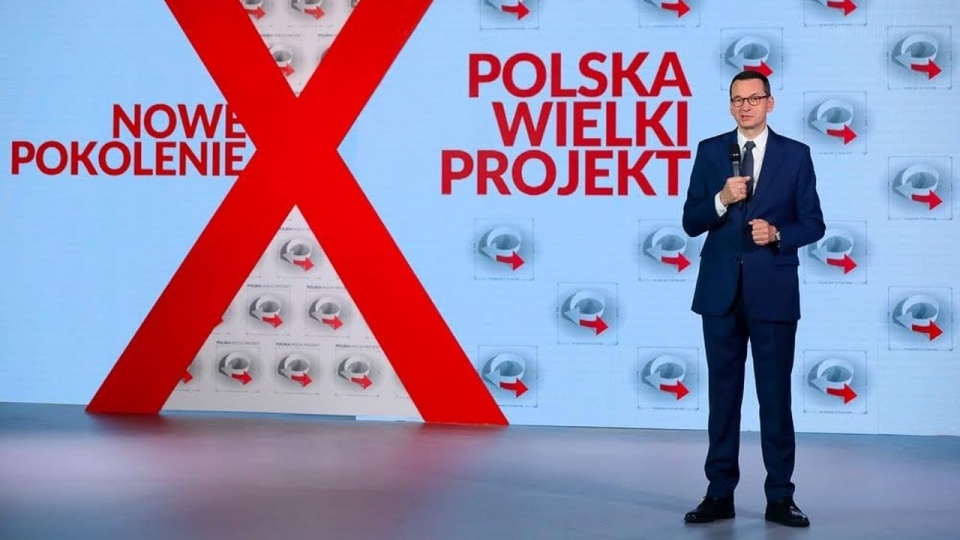 Premier Mateusz Morawiecki w wystąpieniu na X Kongresie Polska Wielki Projekt. źródło: https://www.facebook.com/kancelaria.premiera/Adam Guz