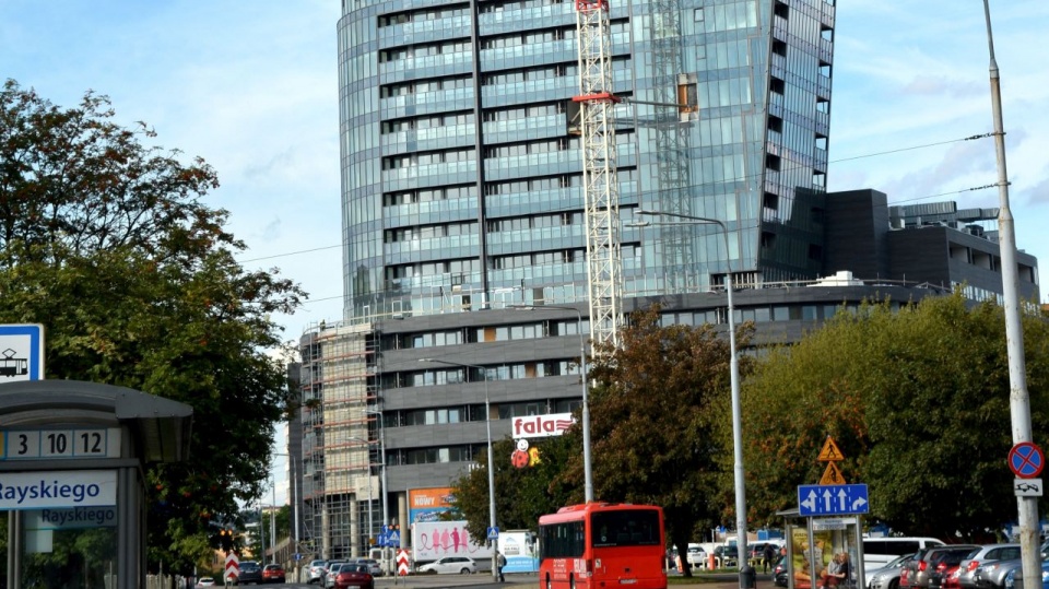 Budowa budynku, wrzesień 2020 r. źródło: https://pl.wikipedia.org/wiki/Hanza_Tower.
