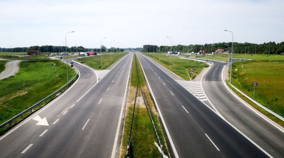 Kilometr 56 784 Widok na MOP Wyszogóra Wschód oraz Zachód. Fot. Generalna Dyrekcja Dróg Krajowych i Autostrad