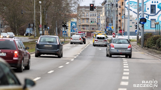Fot. Robert Stachnik [Radio Szczecin] Wymiana torowisk w centrum Szczecina. Od soboty kolejne zmiany dla kierowców [ZDJĘCIA]