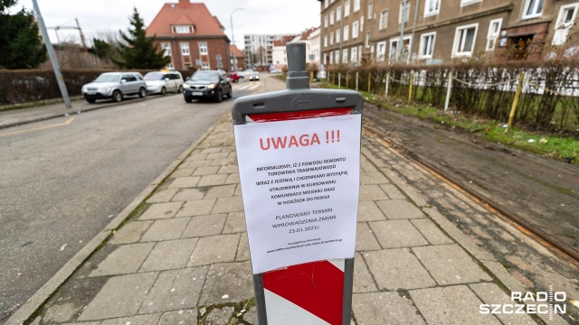 Fot. Robert Stachnik [Radio Szczecin] Wymiana torowisk w centrum Szczecina. Od soboty kolejne zmiany dla kierowców [ZDJĘCIA]