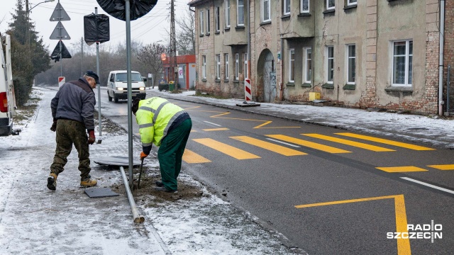 Fot. Robert Stachnik [Radio Szczecin] Przebudowa dróg na Skolwinie [WIDEO, ZDJĘCIA]
