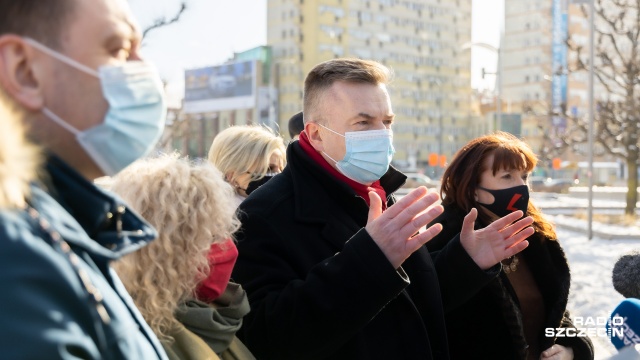 Fot. Robert Stachnik [Radio Szczecin] Posłanka Lewicy: "rząd chce ustanawiać prawo na wzór doktryny katolickiej" [ZDJĘCIA]